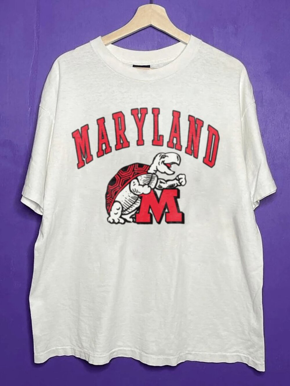 90s Vintage Maryland Terrapins Football Shirt, University of Maryland Shirt Tee